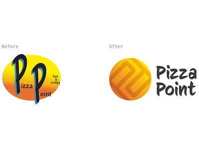 Pizza Point Logo Redesign daily design design design everyday digital art illustration logo logodesign logotypedesign pizzalogo pizzalogotype vector