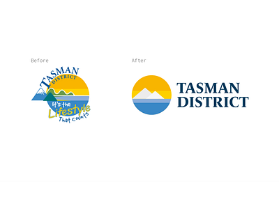 Tasman District Logo Redesign branding daily design design digital art illustration logo logo design logo redesign logotype logotype design logotype redesign vector