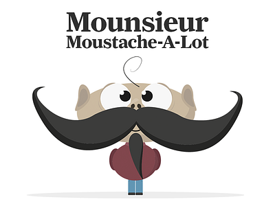 Mounsieur Moustache A Lot character art character concept character creation character design daily design design design everyday digital art funny funny character illustration vector