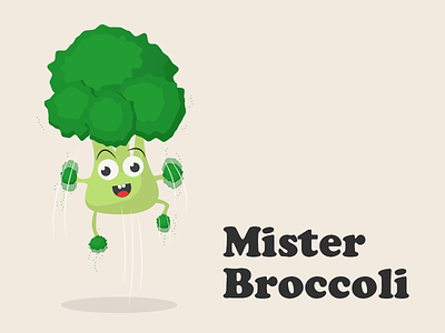 Mister Broccoli character character concept character design daily design design design everyday digital art funny funny character funny design happy illustration vector vegetable
