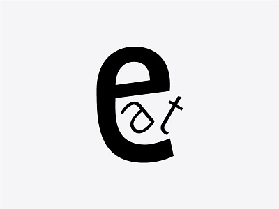 Eat creative design graphic graphic design illustrator inspiration logo minimal typography vector wordmark