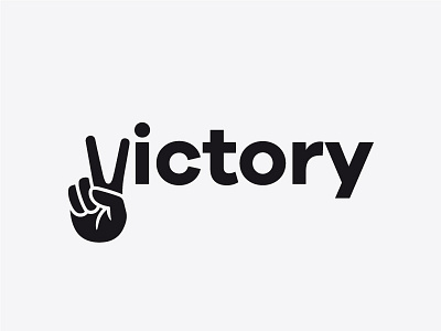 Victory artwork creative design graphic graphic design illustrator inspiration logo logo design minimal typography vector