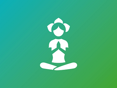 Yoga creative design graphic graphic design illustrator logo logo design meditation minimal negative space vector wellness yoga yoga pose