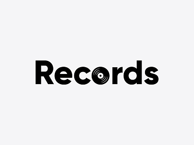 Records creative design disc font graphic graphic design illustrator inspiration logo logo design logotype minimal music records sound symbol typogaphy vector wordmark
