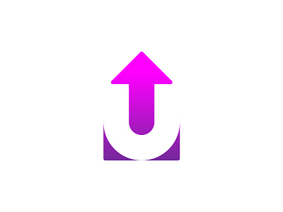 Up artwork creative gradient graphic design illustrator logo logo design minimal negative space up