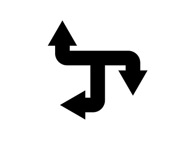Turn arrows brand design graphic design illustrator inspiration letter logo logo design minimal turn vector