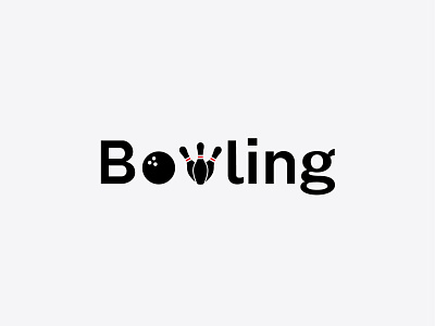 Bowling design graphic design logo logo design negative space typography vector