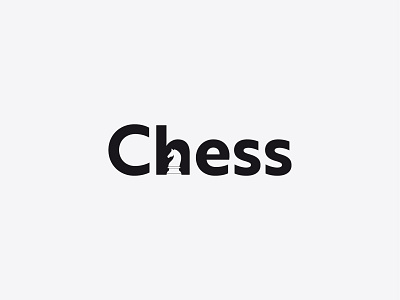 Chess chess design graphic design logo logo design negative space typography vector