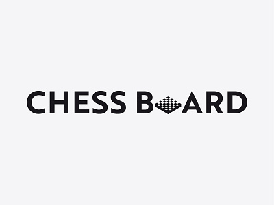 Chess Board chess design graphic design logo logo design negative space typography vector