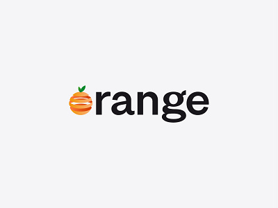 1/3 Orange Logo Idea design gradient graphic design logo logo design orange typography vector