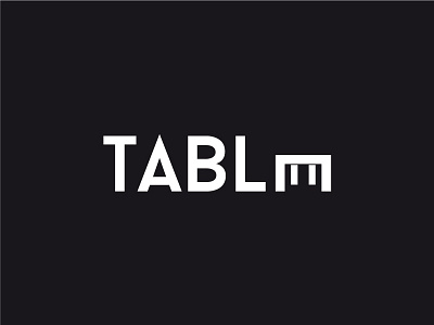 Table creative design font graphic graphic design illustrator inspiration logo logo design minimal minimalist negative space table typography vector