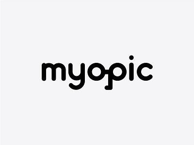 Myopic creative design eyes glasses graphic graphic design illustrator inspiration logo logo design minimal myopic negative space typography vector