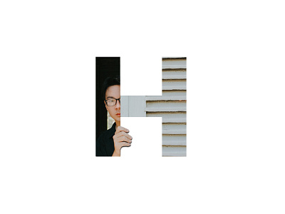 "H" Letter Portrait art creative design digital digital art graphic graphic design graphic art hide hiding illusion image inspiration letter minimal photo manipulation photoshop photoshop art portrait wall