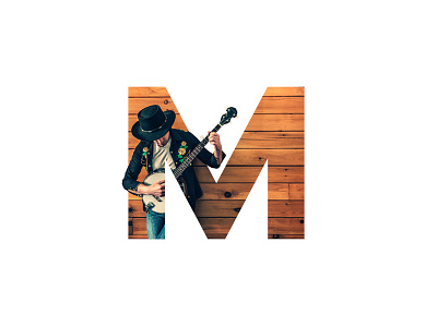 "M" Letter Portrait artwork creative design digital digital art graphic graphic design guitar image inspiration letter minimal music music art musician photo art photo manipulation photoshop sound visual art