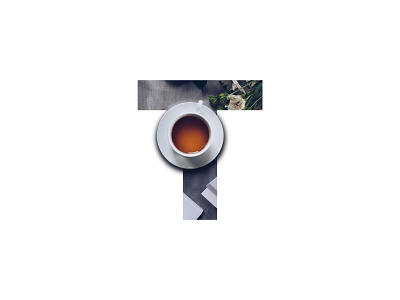 "T" Letter Portrait art artwork creative design digital digital art drink graphic graphic design image inspiration letter minimal photo art photo manipulation photoshop te tea tea cup