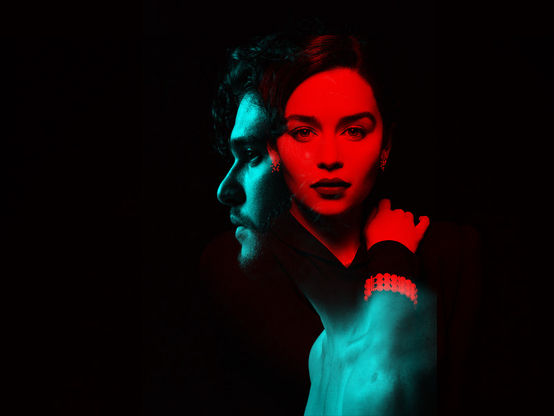 Double Color Exposure daenerys targaryen jon snow double exposure game of thrones got image manipulation digital art digital photo manipulation photoshop art graphic design inspiration graphic creative design