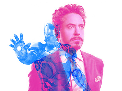 Iron Man Double Color Exposure art artwork avengers creative design digital digital art double exposure graphic graphic design image images inspiration iron man marvel minimal photo art photo manipulation photoshop tony stark