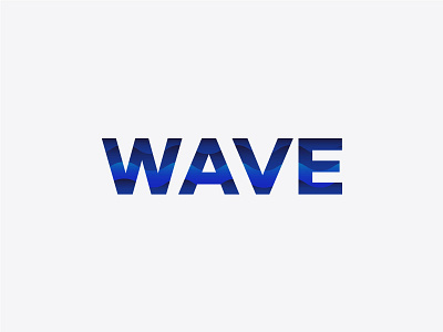 Wave art blue branding creative design design logo graphic graphic design identity illustrator inspiration logo logo design logo designer ocean type typography vector wave waves