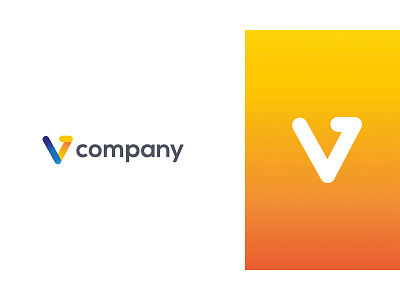 V logo concept branding design illustration logo logo design mark symbol typography vector