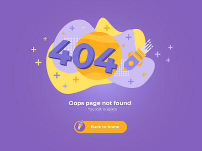 404 Error Page - Lost in space