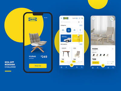 IKEA App Redesign app branding design graphic design ikea shop ui ux