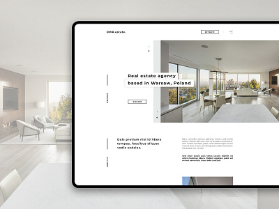 DWR.estate - Real estate agency agency branding design layout real estate web web design website