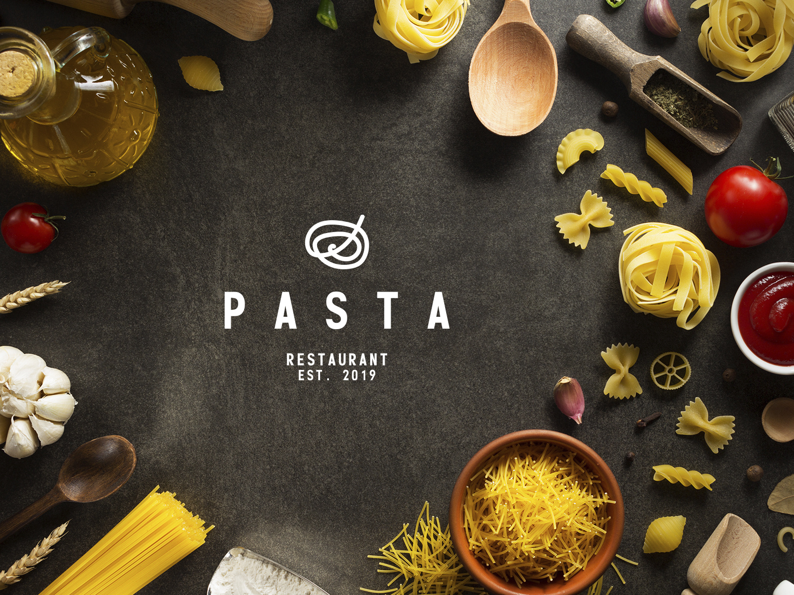 Pasta Resturant Logo by Paweł Rękas on Dribbble