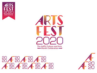 ArtsFest brand and identity graphic design logo