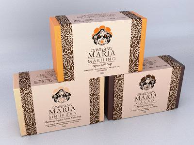 Diwatang Maria Product Branding 3d rendering design logo design product branding product label design vector