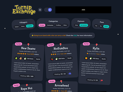 turnip.exchange redesign concept (dark mode) app design graphic design illustration logo ui ux vector