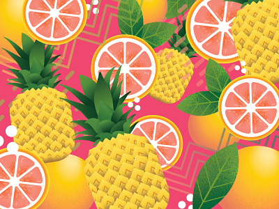 Pineapple Grapefruit Pattern