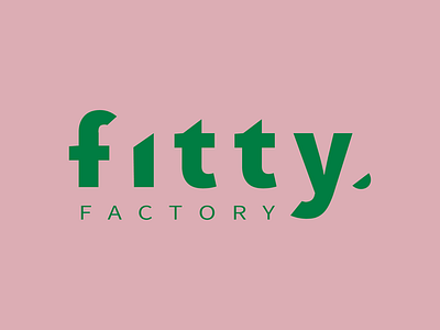 Fitty Factory. bakery brand branding design green health identity logo natural