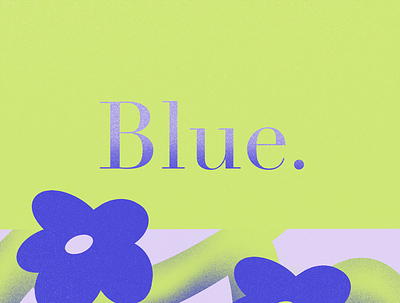 Blue. art direction blue brand brand design branding design flowers green identity illustration