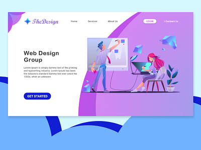 Landing Page app design ui ux web webdesign website xd