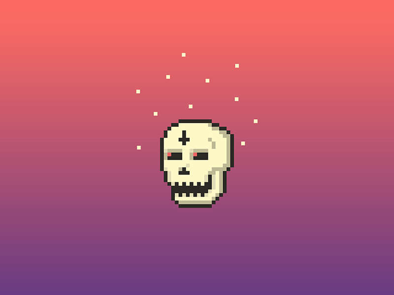 HI! Pixel Skull