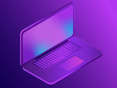 Isometric Laptop flatdesign illustrations isometric vectorart