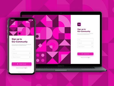 Sign up Screen Adobe XD Community #AdobeXDPlayoff adobexd app apps design mobile app sign in signin signup signup screen ui uidesign uiux uiuxdesign ux uxdesign