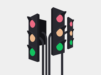 Traffic Light illustration illustrator vector