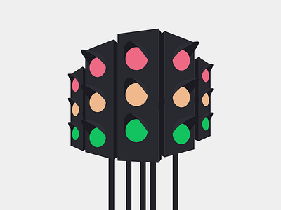 Traffic light 2 illustration illustrator vector