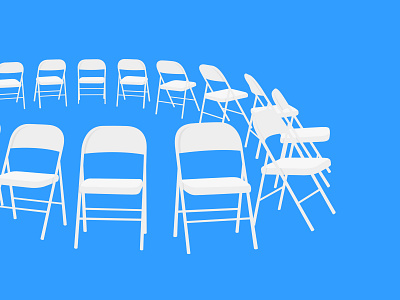 Folding Chairs branding illustration illustrator photoshop typography vector