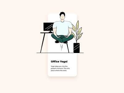 Office Yoga animation appdesign application behance creative design digitaldesign dribbble graphicdesign illustraion mobile ui uiux userinterface ux vector web webdesign webdesigner website