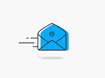 Email email flat icon motion