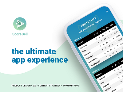 ScoreBell app concept branding illustration ui ux