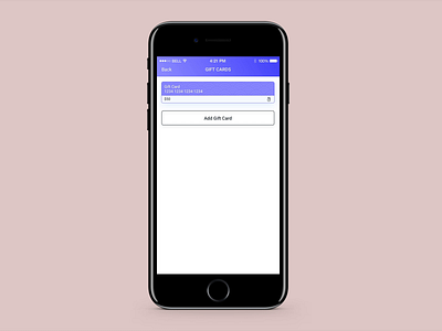 Add a Gift Card animation app apple pay flow gift card interaction trending