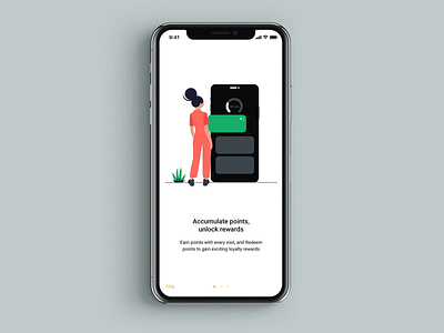 Onboarding animation app creative doodle gift illustration interaction onboarding onboarding flow ordering payment points rewards trending vector