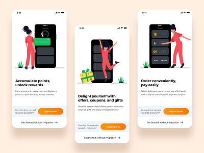 On-boarding app food format illustration login migration onboarding onboarding illustration onboarding screen onboarding ui one page sign in signup trending ui ux