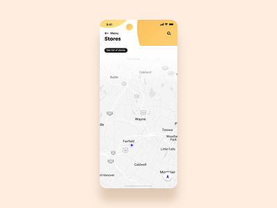 Map Pin animation app button distance interaction location map map view mappin nearby pin pin drop pulse search stores trending ui ux