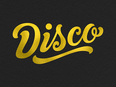 Disco black and gold brush script disco gold handlettering lettering script texture type typography