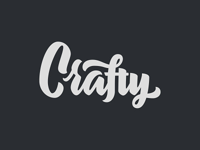 Crafty brush script crafty custom type graphic design handlettering lettering logo logotype type typography