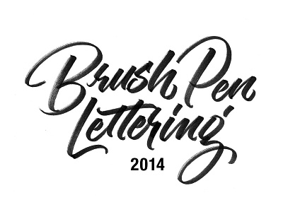 Brush Pen Lettering 2014 2014 brush lettering brush pen brush script handlettering lettering lettering collection script type typography